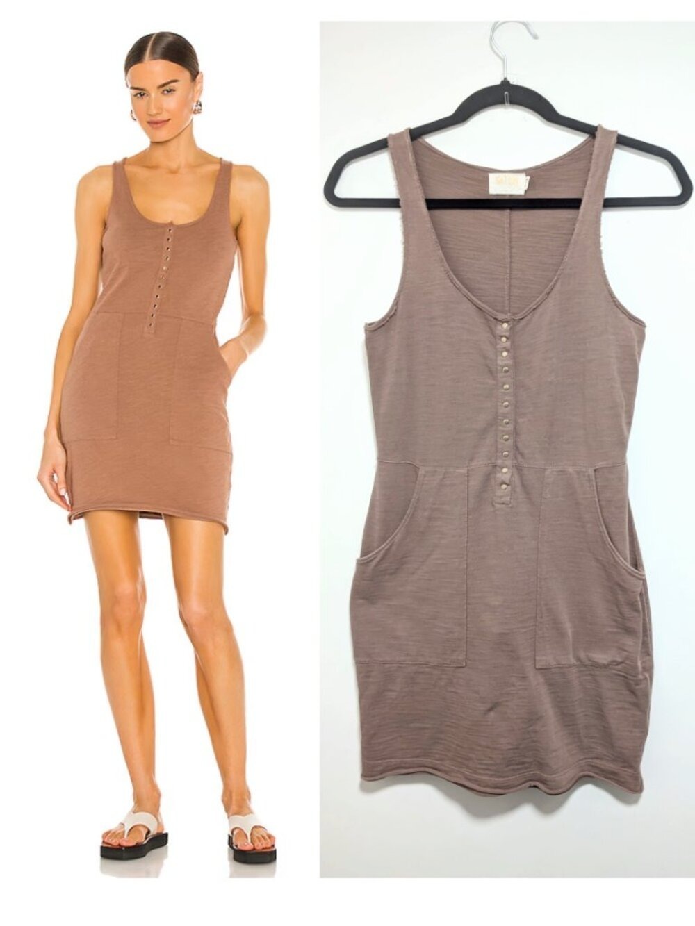 Nation LTD | Neda Utility Pocket Dress In Pecan